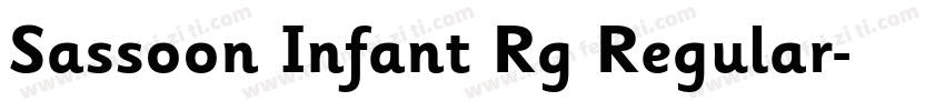 Sassoon Infant Rg Regular字体转换